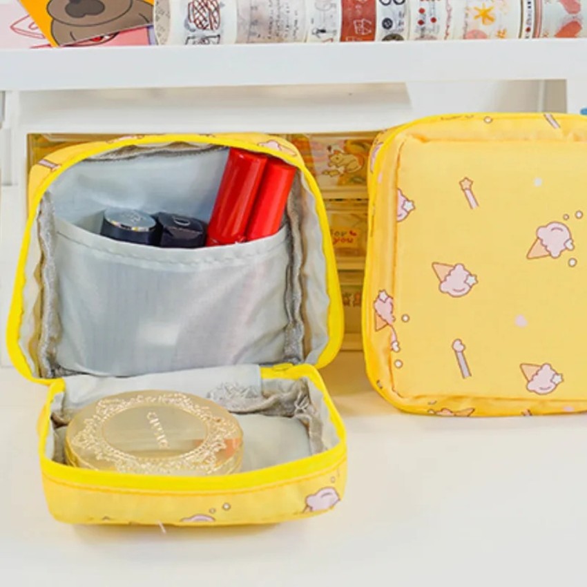 7pcs Bag Set Lemon Print Travel Storage Bag Clothes Storage Bag