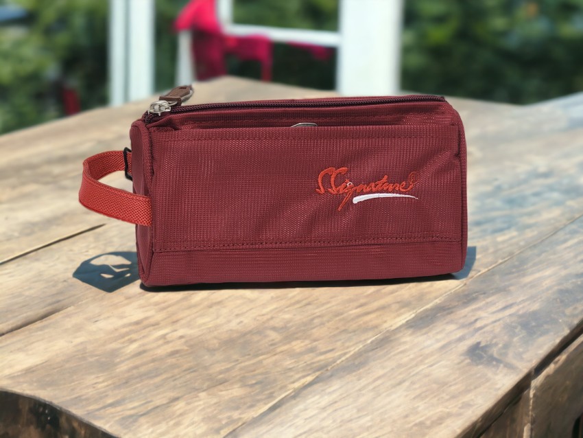 SHUANG YOU 3 Layer Lingerie Toiletry Travel Bag for Storage of Bra Underwear  Cosmetics Travel Toiletry Kit Wine Red - Price in India