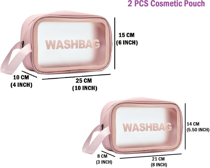 JAYAMBESALES Cosmetic Make-Up Bag with Small Mirror AdjustableStorage Box  with Steel Handle Travel Toiletry Kit MULTI - Price in India