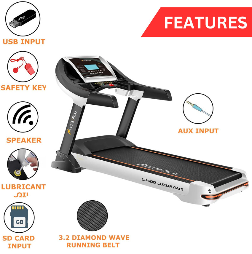 lets play Automatic Treadmill 3HP ACMotor AutoInclination Treadmill with Extra Suspension Technology LP 400 Treadmill Treadmill Buy lets play Automatic Treadmill 3HP ACMotor AutoInclination Treadmill ...