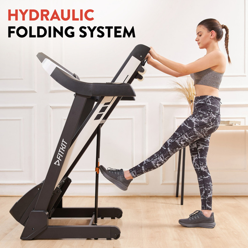 FITKIT by Cultsport by cult FT200S 4.5HP Peak Max Weight 110Kg 12 Preset Program For Home Gym Treadmill