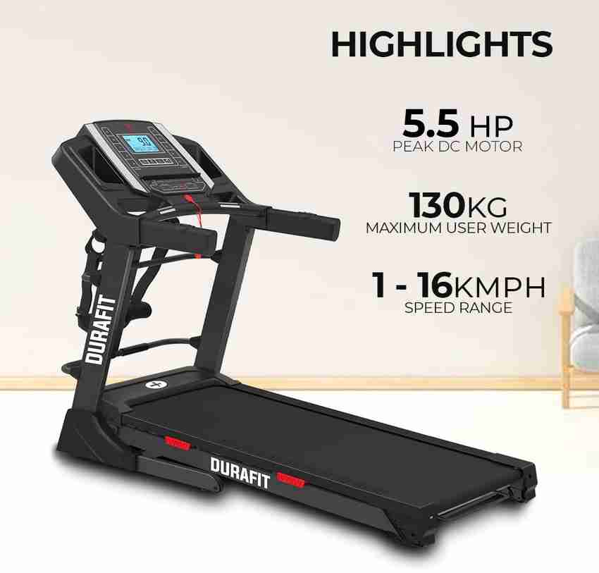 Durafit Bronco Multifunction Peak 5.5 HP DC Motorized Treadmill Buy Durafit Bronco Multifunction Peak 5.5 HP DC Motorized Treadmill Online at Best Prices in India Sports Fitness Flipkart