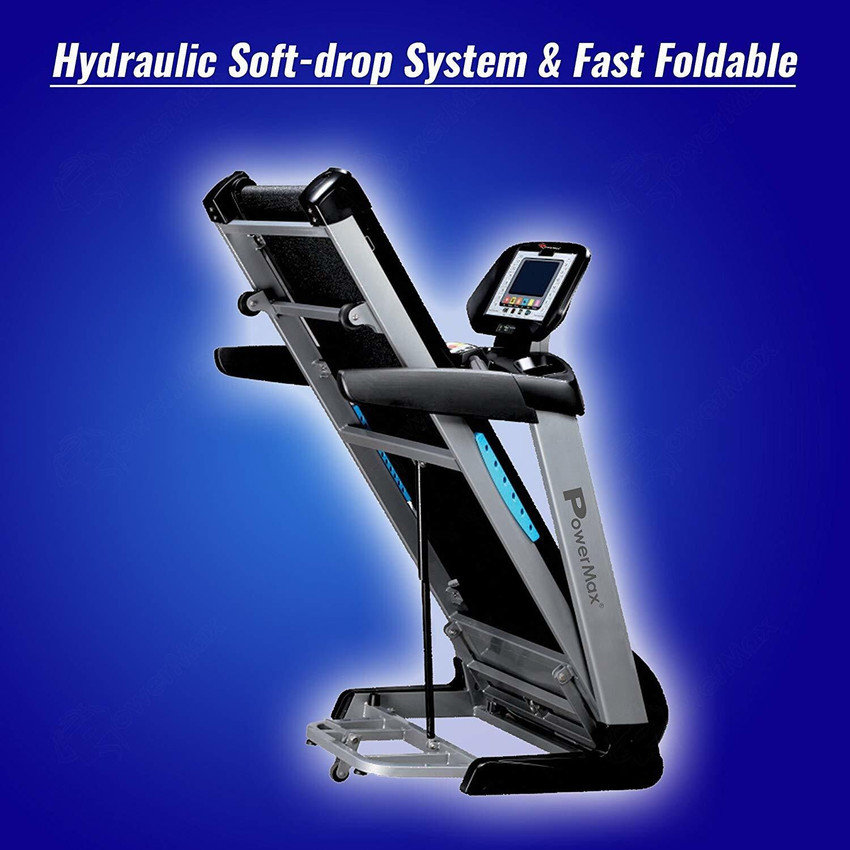 Powermax Fitness TDA 550 4 HP 8inch TFT Screen 400m Track UI Motorized Treadmill for Cardio Workout Treadmill Buy Powermax Fitness TDA 550 4 HP 8inch TFT Screen 400m Track UI Motorized Treadmill