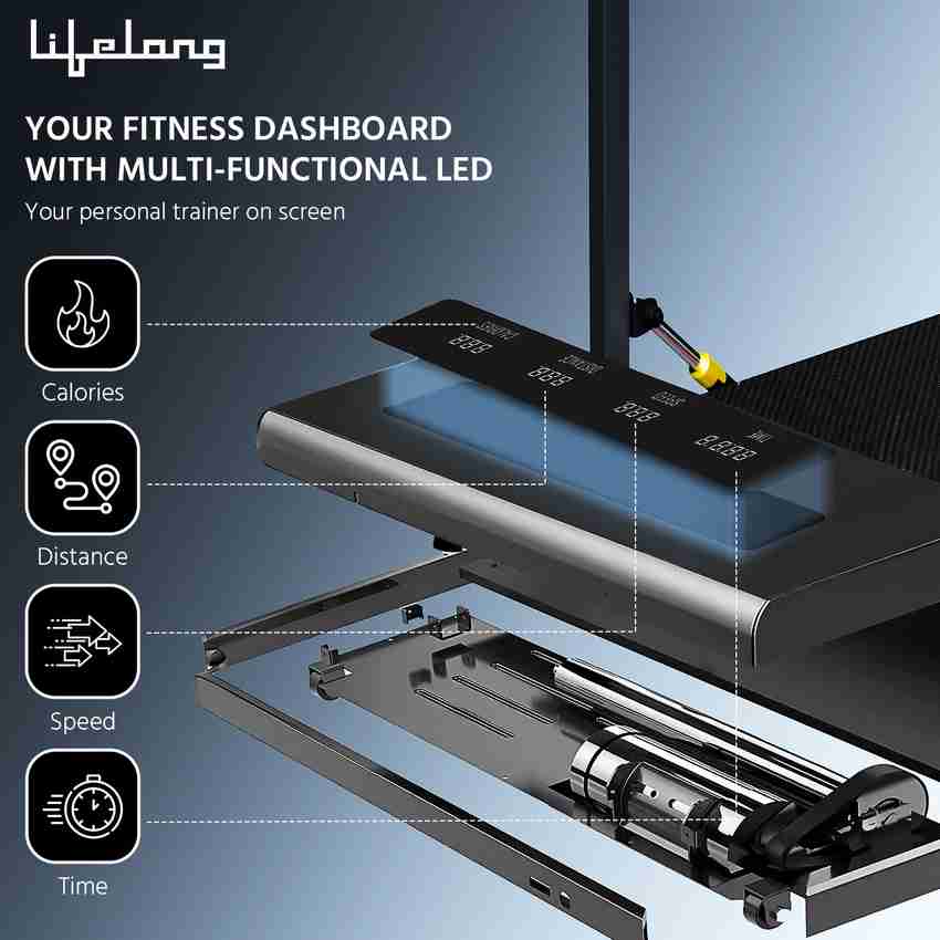Lifelong FitPro LLTM163 Motorized for Home 2.5 HP Peak Treadmill Buy Lifelong FitPro LLTM163 Motorized for Home 2.5 HP Peak Treadmill Online at Best Prices in India Sports Fitness Flipkart