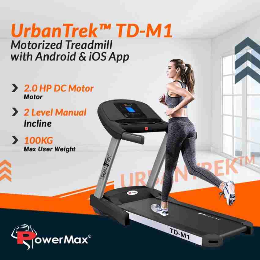 Powermax Fitness TD M1 4HP Peak SemiAuto Lubrication Android iOS