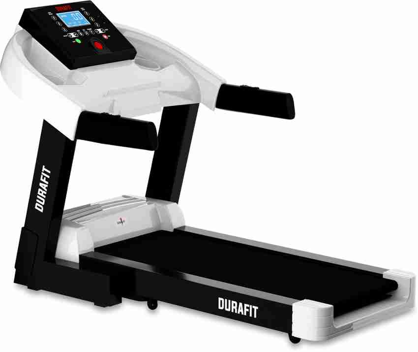 Durafit Panther Peak5.5HP DC Motorized White Treadmill Buy Durafit Panther Peak5.5HP DC Motorized White Treadmill Online at Best Prices in India Sports Fitness Flipkart