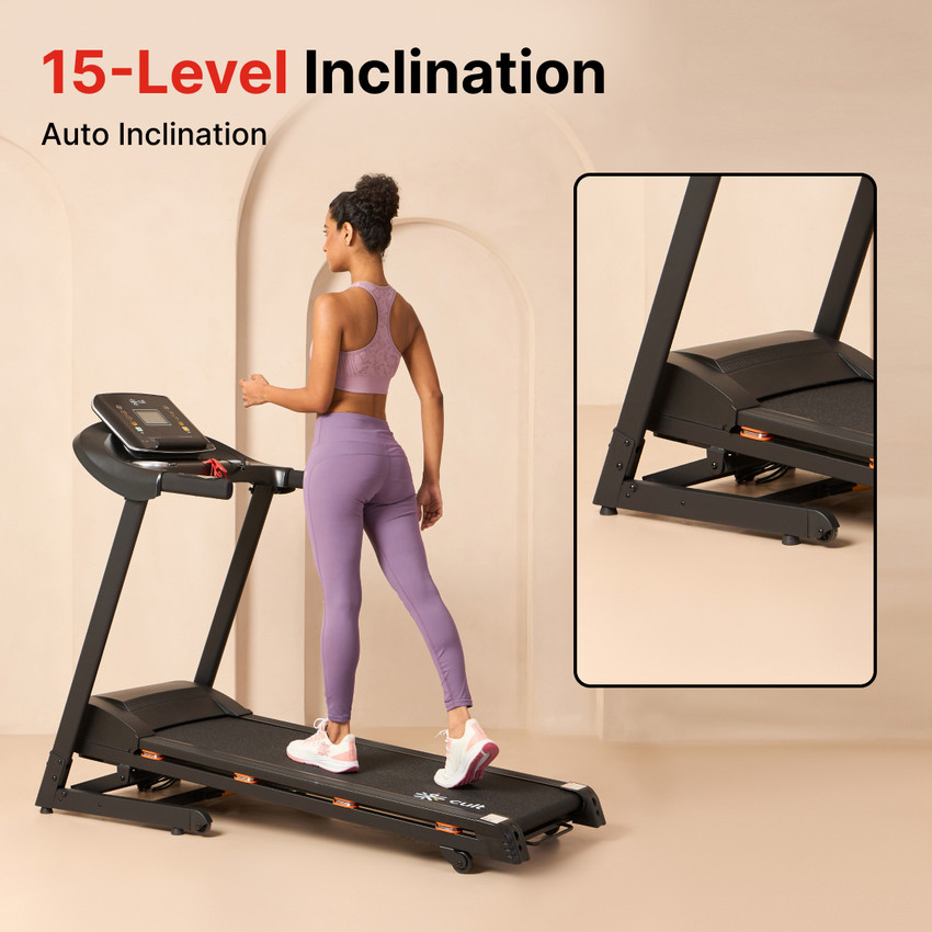 Inclination level in treadmill on sale