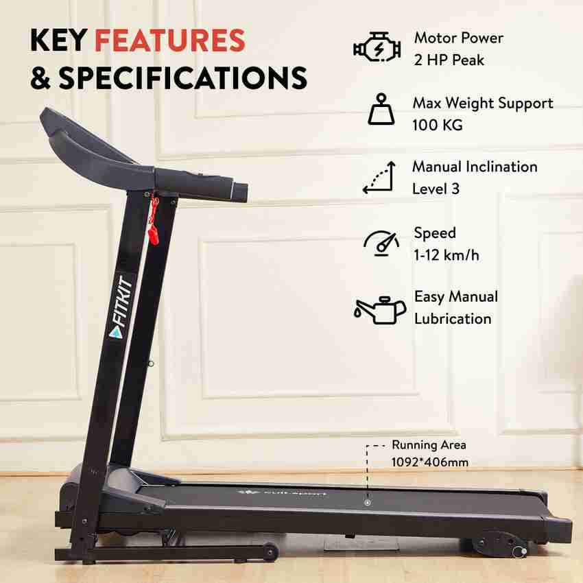FITKIT by Cult.sport FT98V 2HP Peak 100kg Max Weight Motorized with Diet Plan Services Treadmill Buy FITKIT by Cult.sport FT98V 2HP Peak 100kg Max Weight Motorized with Diet Plan Services Treadmill