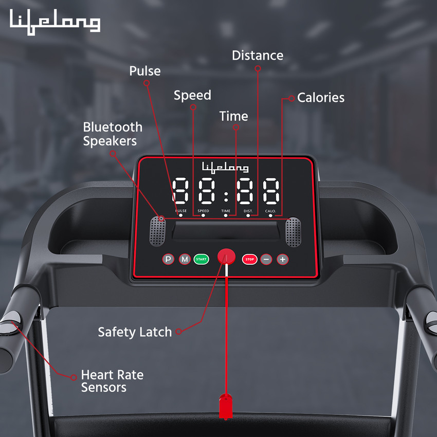 Lifelong FitPro LLTM111 Motorized Treadmill 2.5 HP Peak Free
