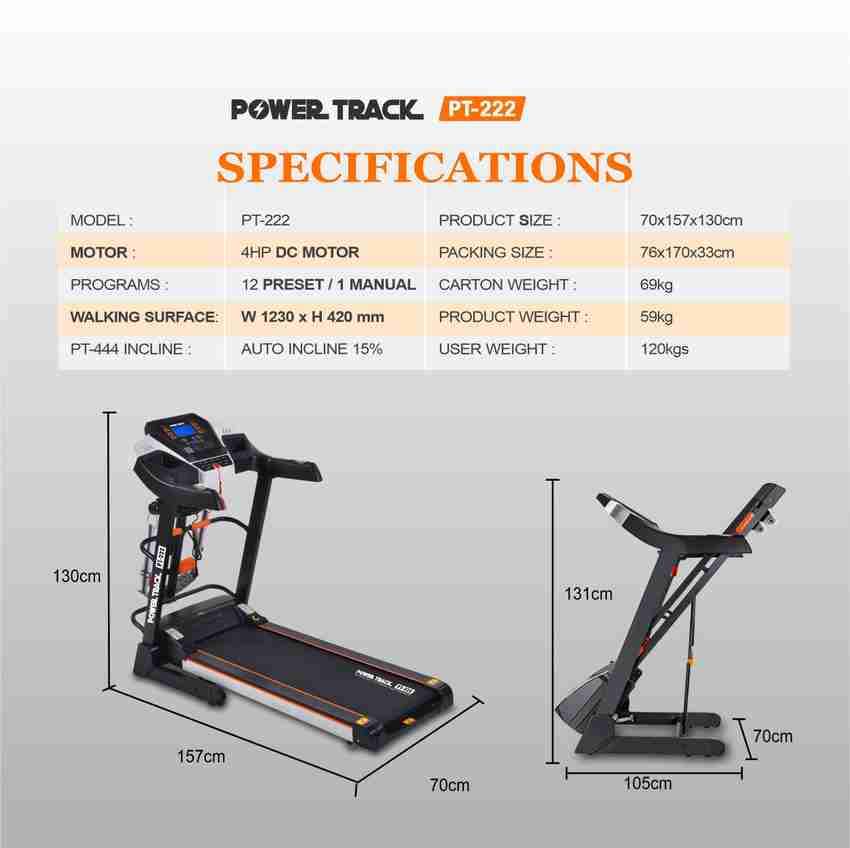 Powertrek treadmill manual 2025