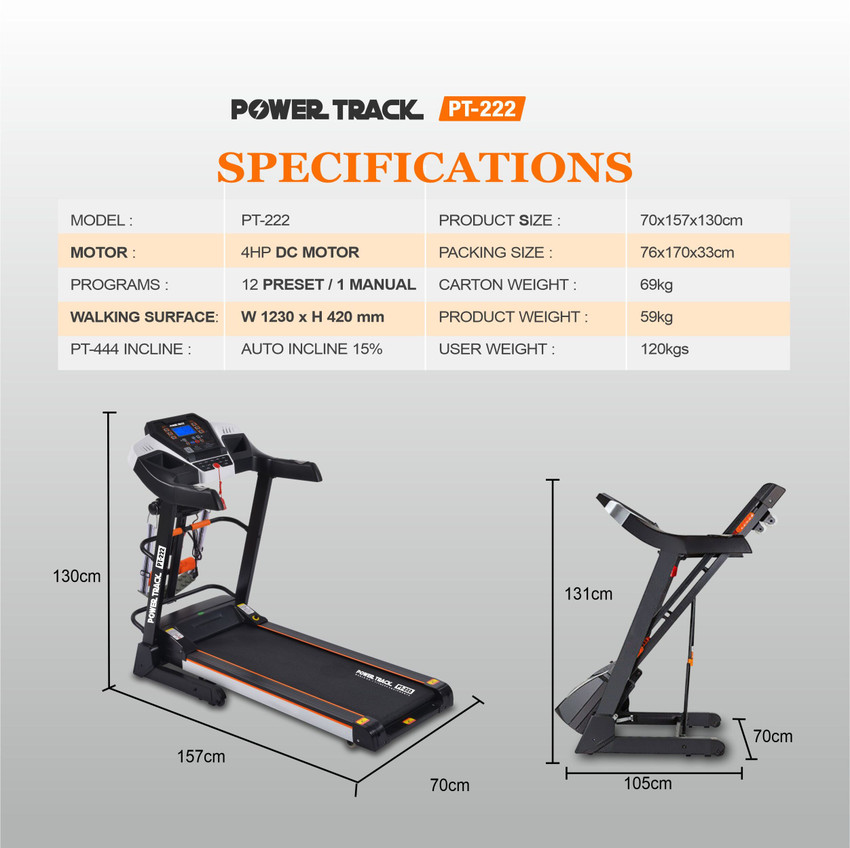 Powertrek hotsell treadmill models
