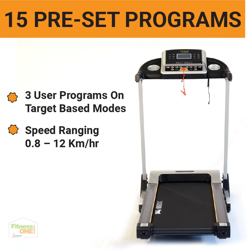 FitnessOne HT 55 Best Running Machine For Home Use 15 Programs