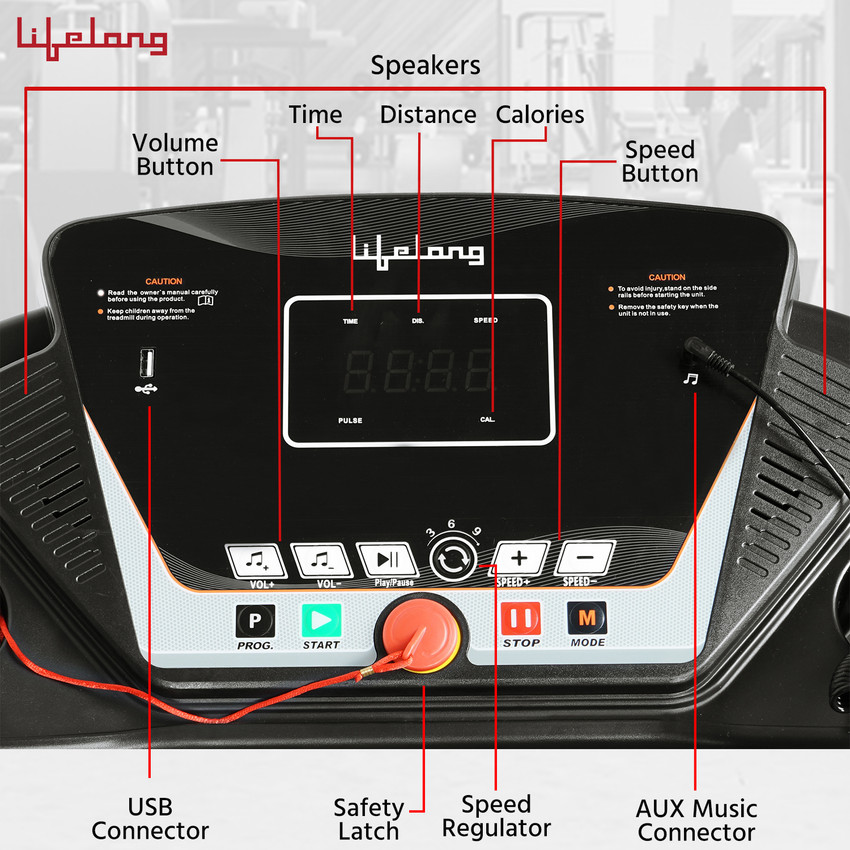 Lifelong LLTM09 Fit Pro 2.5HP with Heart Rate Sensor Motorized Treadmill Buy Lifelong LLTM09 Fit Pro 2.5HP with Heart Rate Sensor Motorized Treadmill Online at Best Prices in India Sports