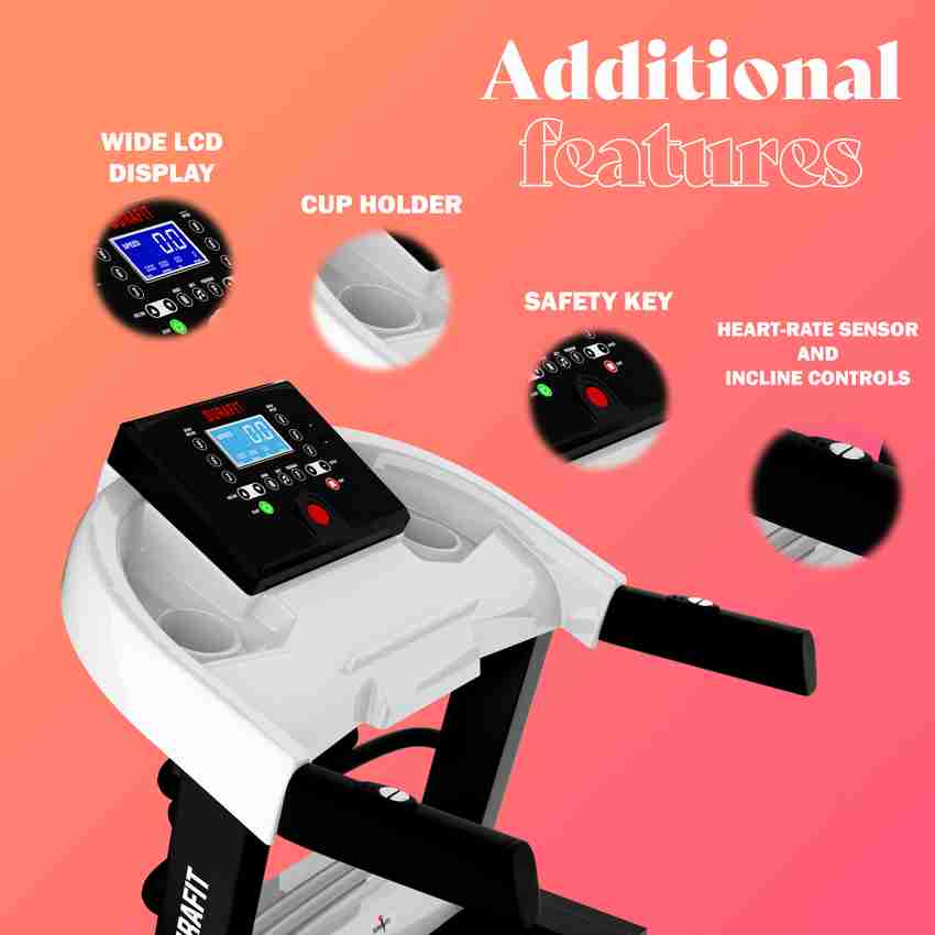 Durafit Panther Multifunction Peak5.5HP DC Motorized white Treadmill Buy Durafit Panther Multifunction Peak5.5HP DC Motorized white Treadmill Online at Best Prices in India Sports Fitness Flipkart