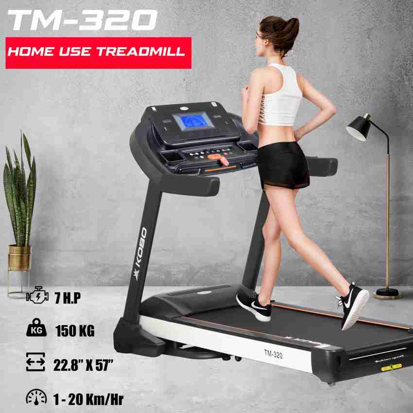 KOBO TM 320 Fitness 3.5 HP 7 HP Peak DC Motor with Bluetooth APP Auto Incline Treadmill Buy KOBO TM 320 Fitness 3.5 HP 7 HP Peak DC Motor with