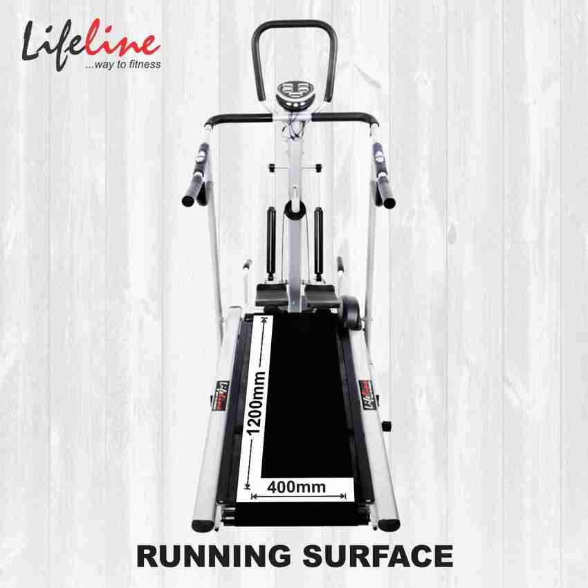 Lifeline LT 203 Manual 4in1 Dlx Treadmill Buy Lifeline LT 203 Manual 4in1 Dlx Treadmill Online at Best Prices in India Sports Fitness Flipkart