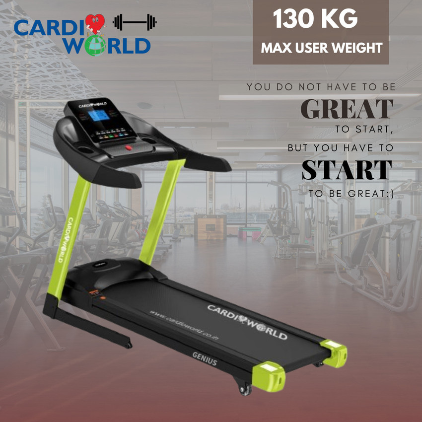 Cardio World Motorized Treadmill Genius Motor 4 HP 130 kg Users Weight Foldable Treadmill Treadmill Buy Cardio World Motorized Treadmill Genius Motor 4 HP 130 kg Users Weight Foldable Treadmill Treadm...