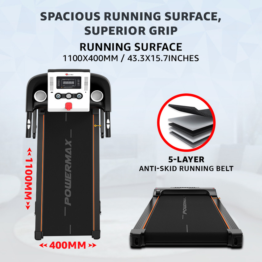 Powermax Fitness TDM 98 3.5HP Peak USB AUX Connection LED Heart