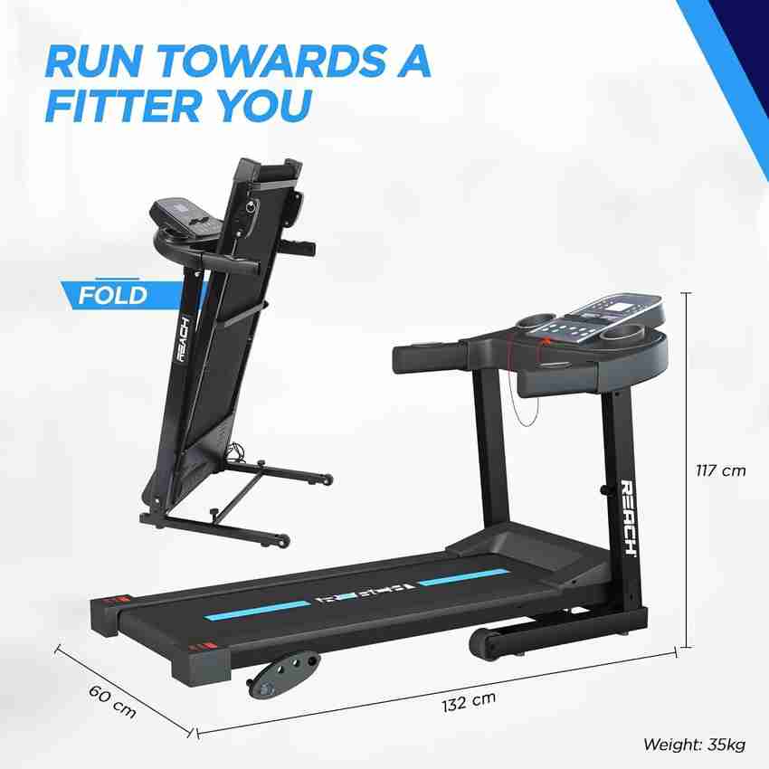 Reach T 400 Motorized Running for Home Gym 4 HP Peak Manual Incline Treadmill Buy Reach T 400 Motorized Running for Home Gym 4 HP Peak Manual Incline Treadmill Online at