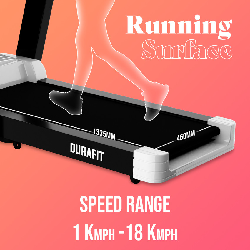 Durafit Panther Peak5.5HP DC Motorized White Treadmill Buy Durafit Panther Peak5.5HP DC Motorized White Treadmill Online at Best Prices in India Sports Fitness Flipkart