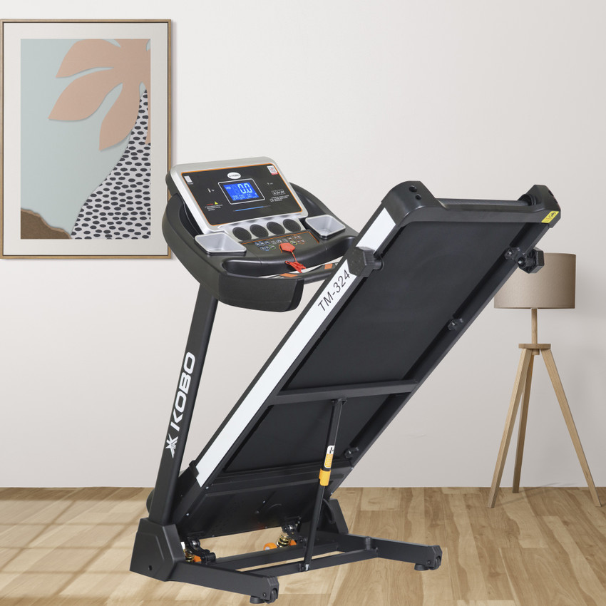 KOBO TM 324 Fitness 2.5 HP 5 HP Peak DC Motor for Home Use with Bluetooth APP Treadmill Buy KOBO TM 324 Fitness 2.5 HP 5 HP Peak DC Motor for