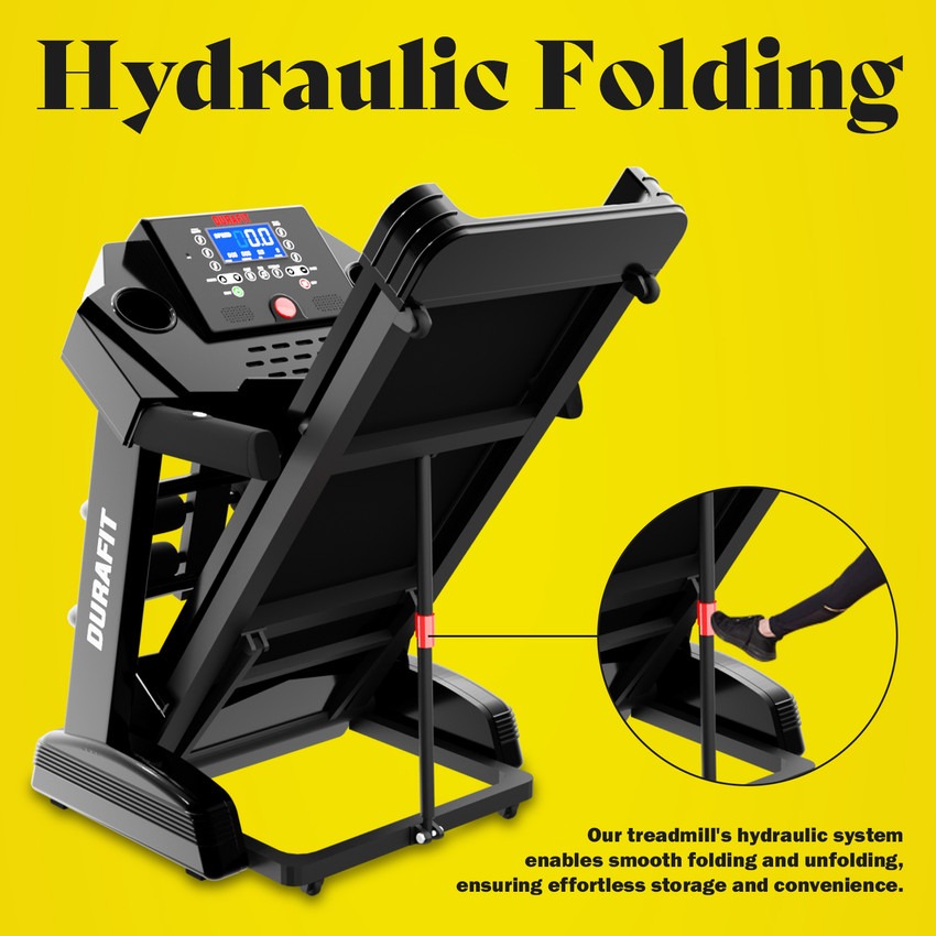 Durafit Heavy Hike Multifunction Peak 5.0 HP Motorized Foldable with Auto Incline Treadmill