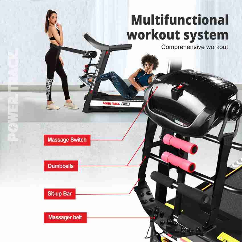 POWERTRACK Model PT 444 Semi Motorized Treadmill Treadmill
