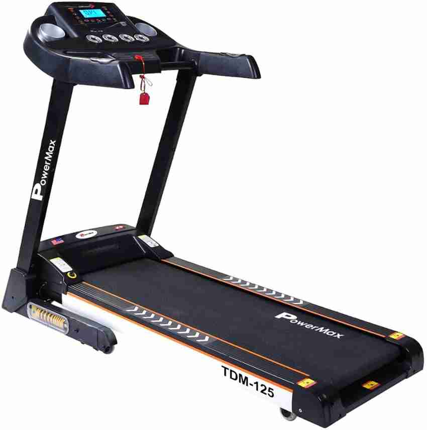Buy Powermax Fitness TDM 125 2.0HP Motorized Treadmill with Android iOS App and Semi Auto Lubricating Treadmill Online at Best Prices in India