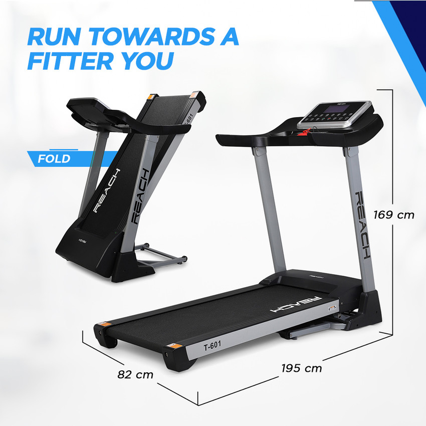 Reach T 601 Auto Incline Motorized Foldable Treadmill Running Machine for Home use 5.5hp Peak Treadmill Buy Reach T 601 Auto Incline Motorized Foldable Treadmill Running Machine for Home use 5.5hp Pea...