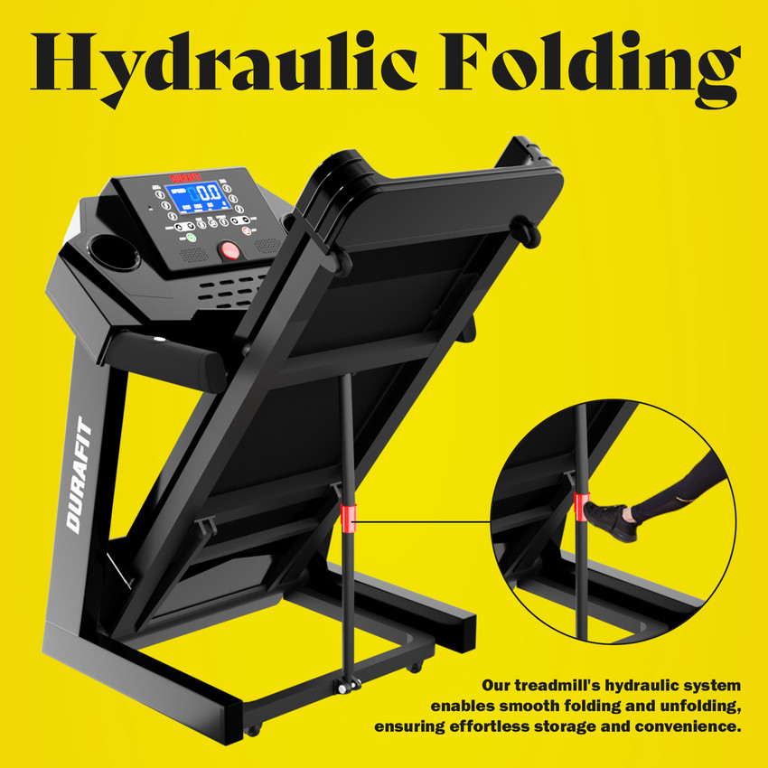 Durafit Heavy Peak 5.0 HP Motorized Foldable Treadmill