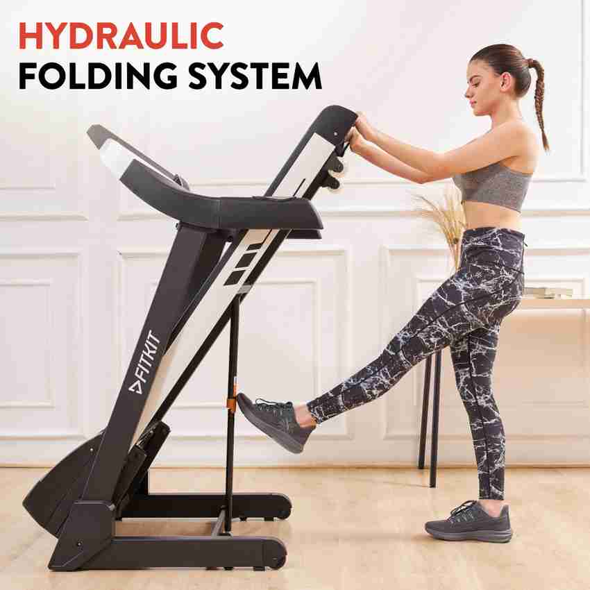 FITKIT by Cultsport by cult FT200S 4.5HP Peak Max Weight 110Kg 12 Preset Program For Home Gym Treadmill