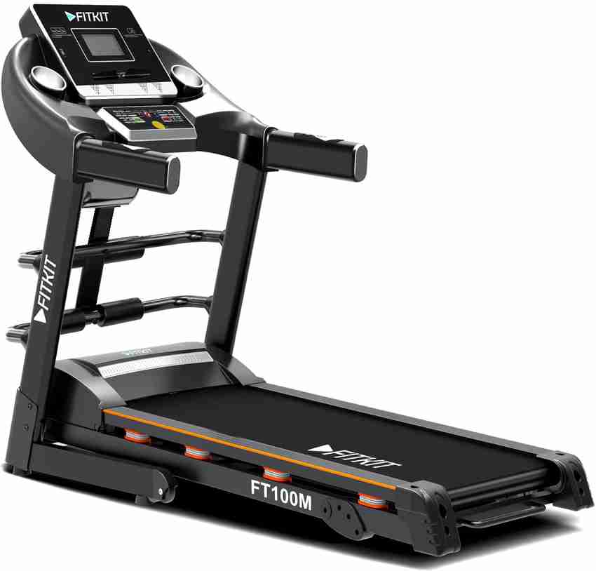 FITKIT by Cultsport by cult FT100M 3.25HP Peak Max Weight 110Kg 12 Preset Program For Home Gym Treadmill