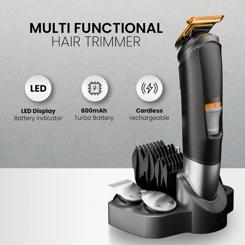 OnePlus OP 27 Cordless Professional 5 in 1 Grooming Kit Titanium coated blade Trimmer 120 min Runtime 7 Length Settings Price in India Buy OnePlus OP 27 Cordless Professional 5 in 1 Grooming Kit Titan...