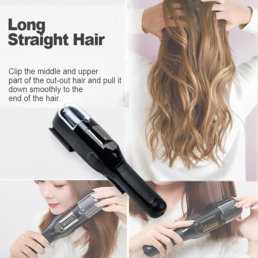 Curling iron with split in middle online