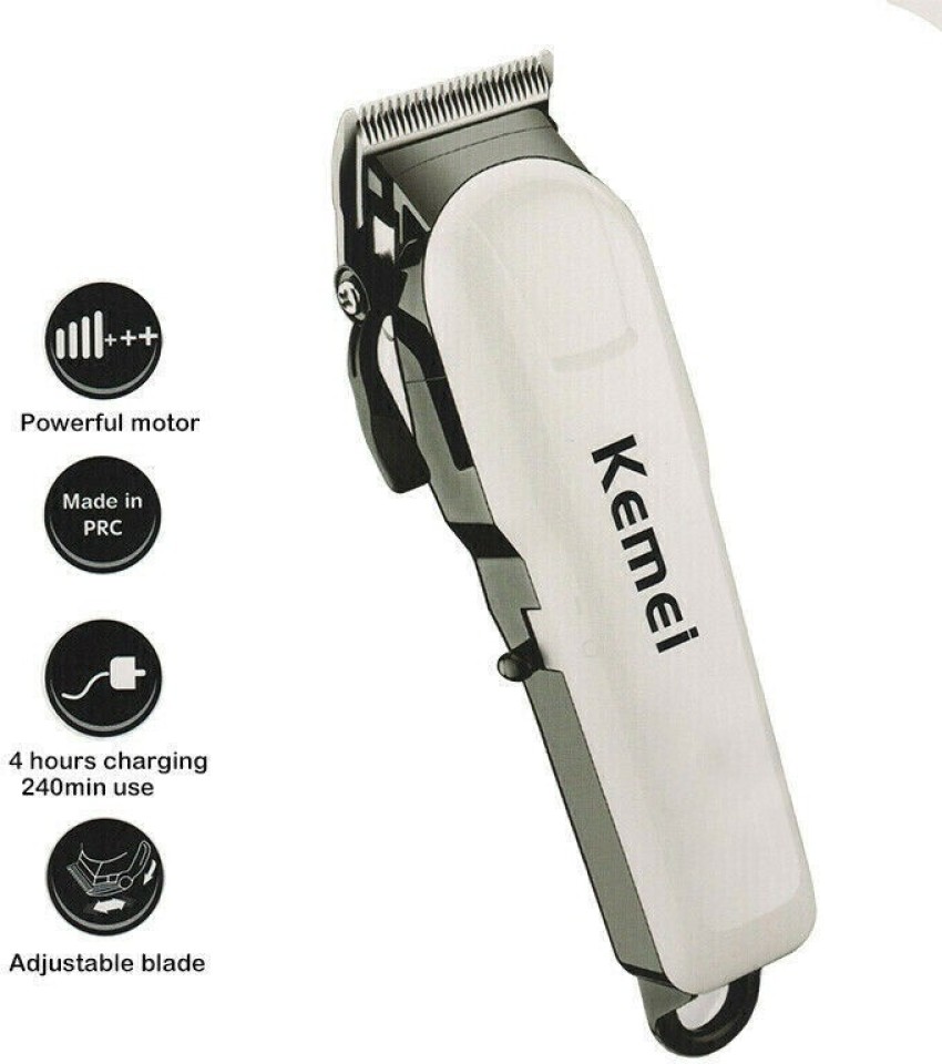 Kemei Ak Professional Hair Trimmer White Trimmer 240 min Runtime 4 Length Settings Price in India Buy Kemei Ak Professional Hair Trimmer White Trimmer 240 min Runtime 4 Length Settings online at Flipk...