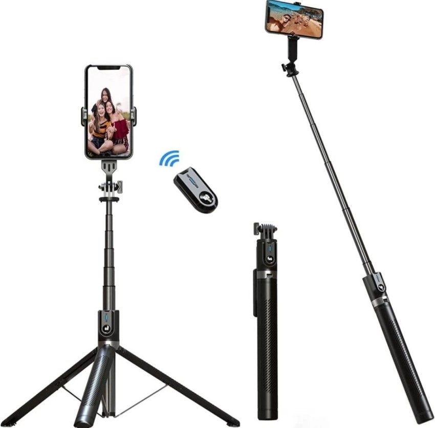 Selfie Stick Tripod, 85 Phone Tripod, Aluminum Tripod Stand for Video  Recording Photo Vlog, Travel Cell Phone Tripod with Gooseneck/Remote/Phone