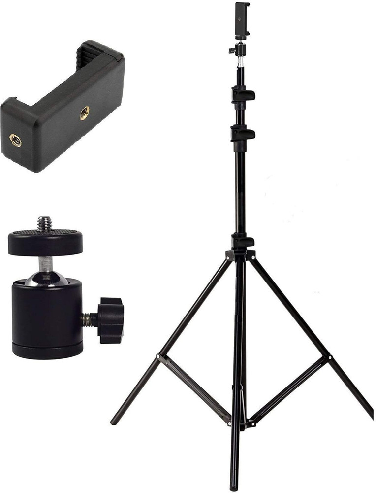 Flipkart SmartBuy 7 feet 200 cm strong Metal mobile tripod camera ring light stand mobile holder Tripod Flipkart SmartBuy Flipkart