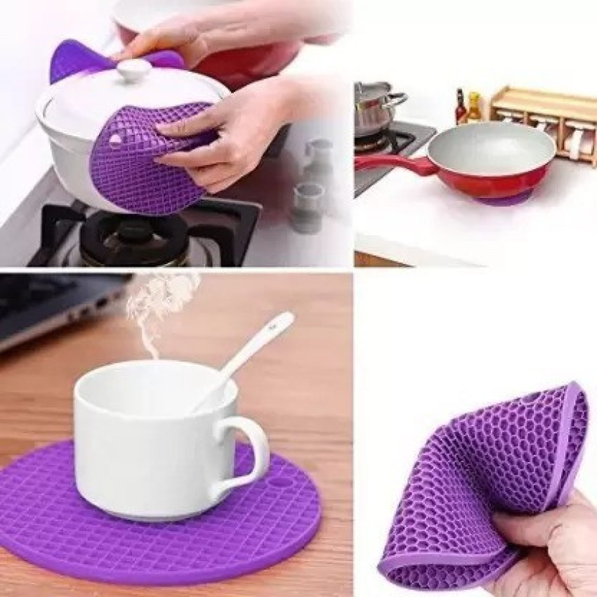 Indigen Hot Mat Heat Pad Insulated hot Pot mat Kitchen Placemats Insulation  mats Silicon Trivet Price in India - Buy Indigen Hot Mat Heat Pad Insulated  hot Pot mat Kitchen Placemats Insulation