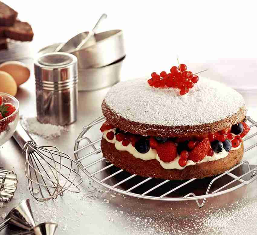 Toro Stainless Steel Round Cooking Wire Rack for Baking Roasting Steaming Grilling Chrome Finish Trivet Price in India Buy Toro Stainless Steel Round Cooking Wire Rack for Baking Roasting Steaming Gri...