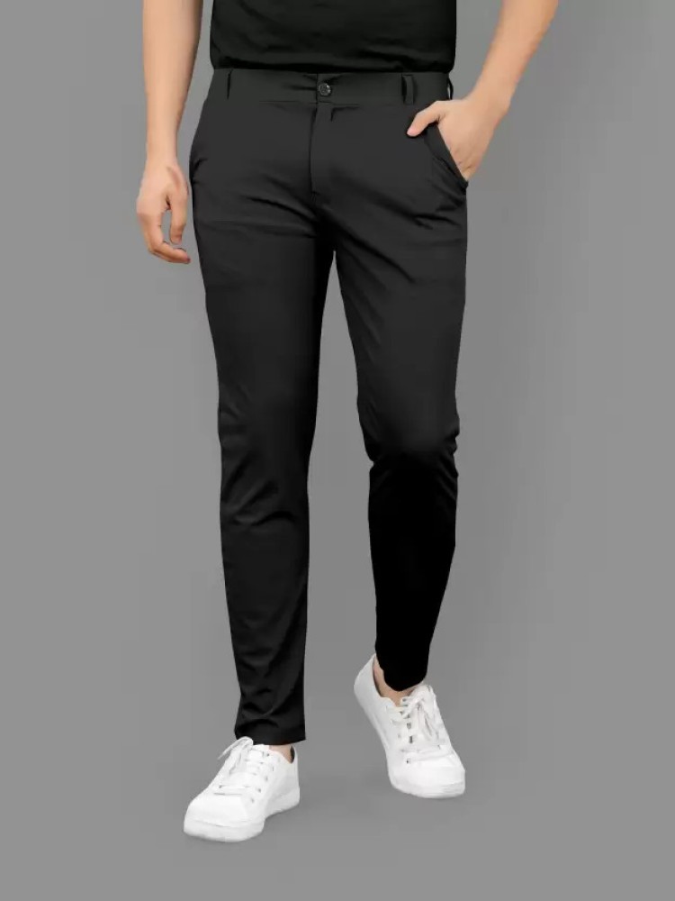 Shetty clothing Slim Fit Men Black Trousers - Buy Shetty clothing Slim Fit  Men Black Trousers Online at Best Prices in India