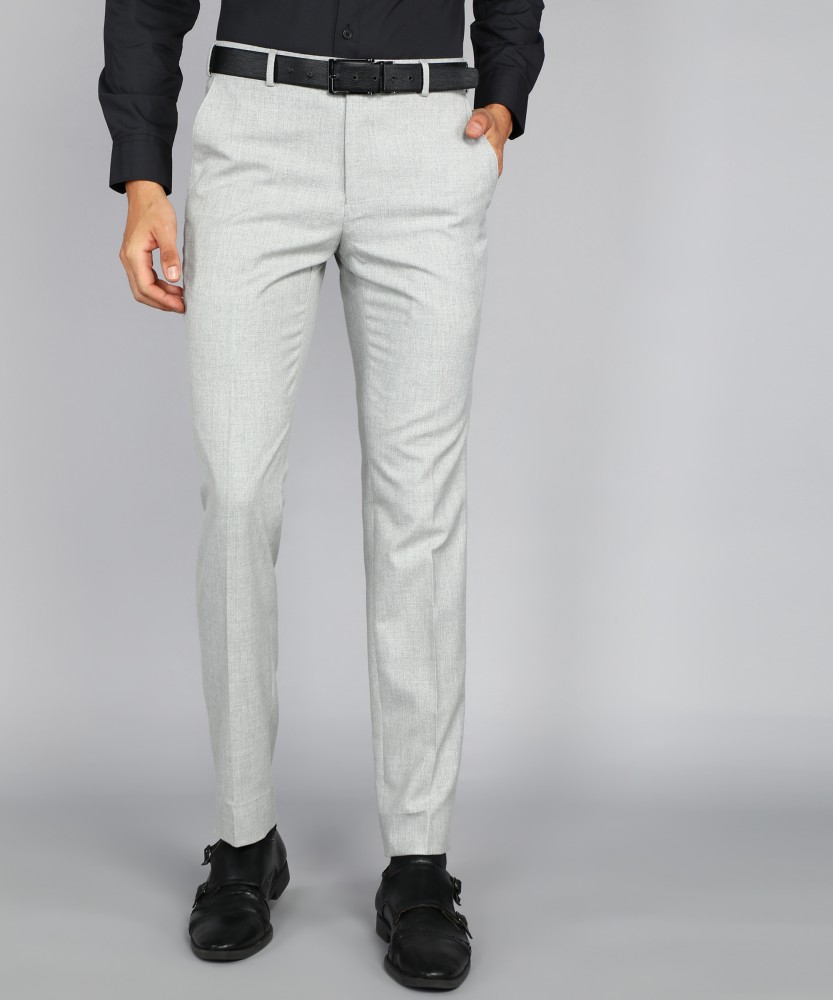 Buy Men Grey Slim Fit Pants Online In India