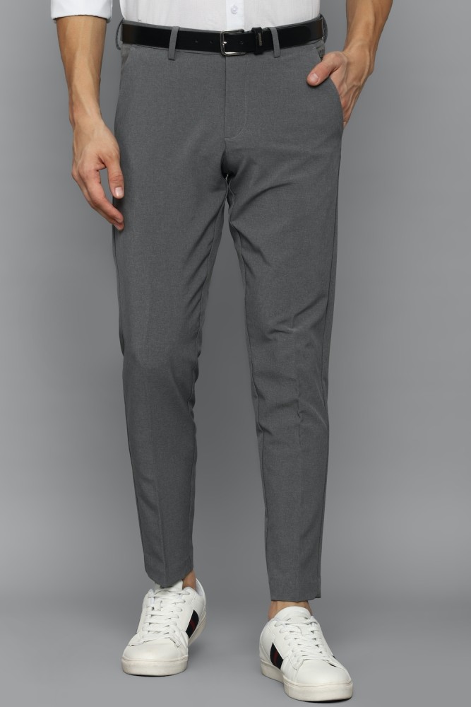 Allen Solly Slim Fit Men Grey Trousers Buy Allen Solly Slim Fit