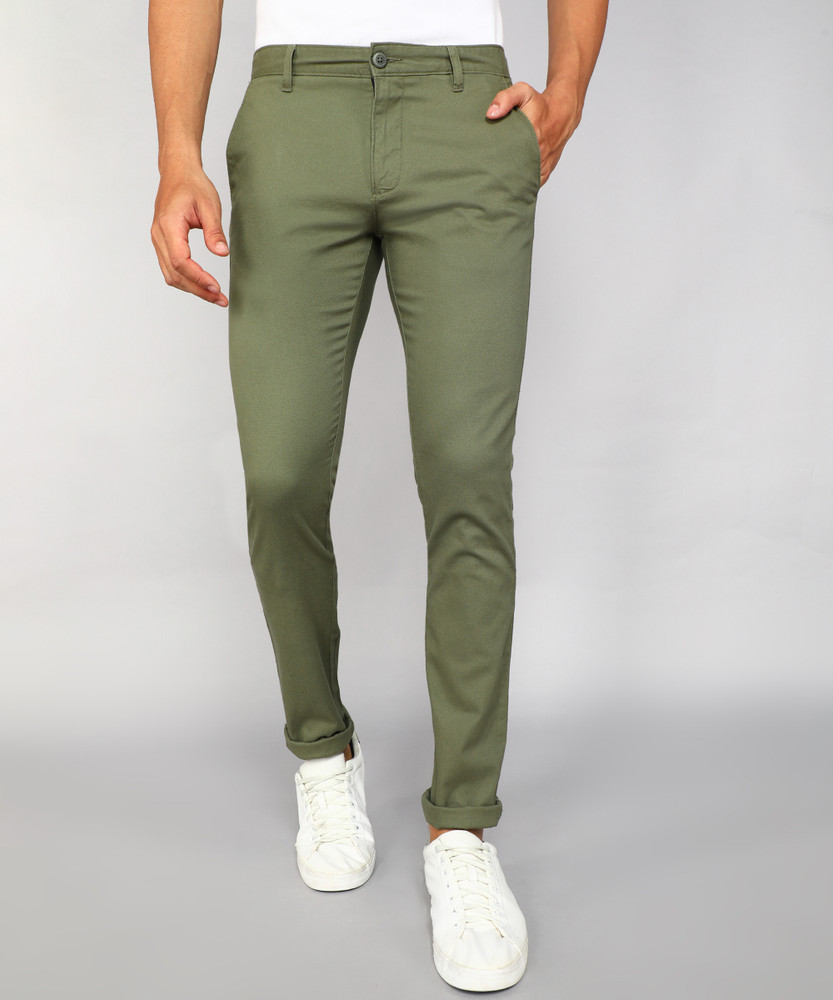 Louis Philippe Sport Slim Fit Men Dark Green Trousers Buy Louis