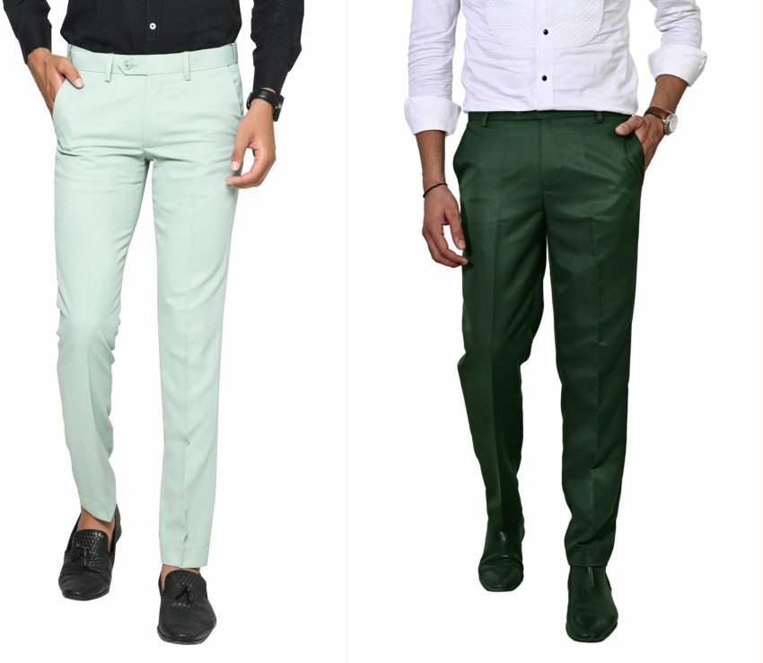 Buy Olive Green Trousers  Pants for Men by NETPLAY Online  Ajiocom