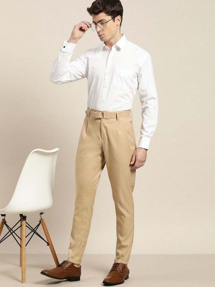 Buy Louis Philippe Beige Trousers Online  612041  Louis Philippe