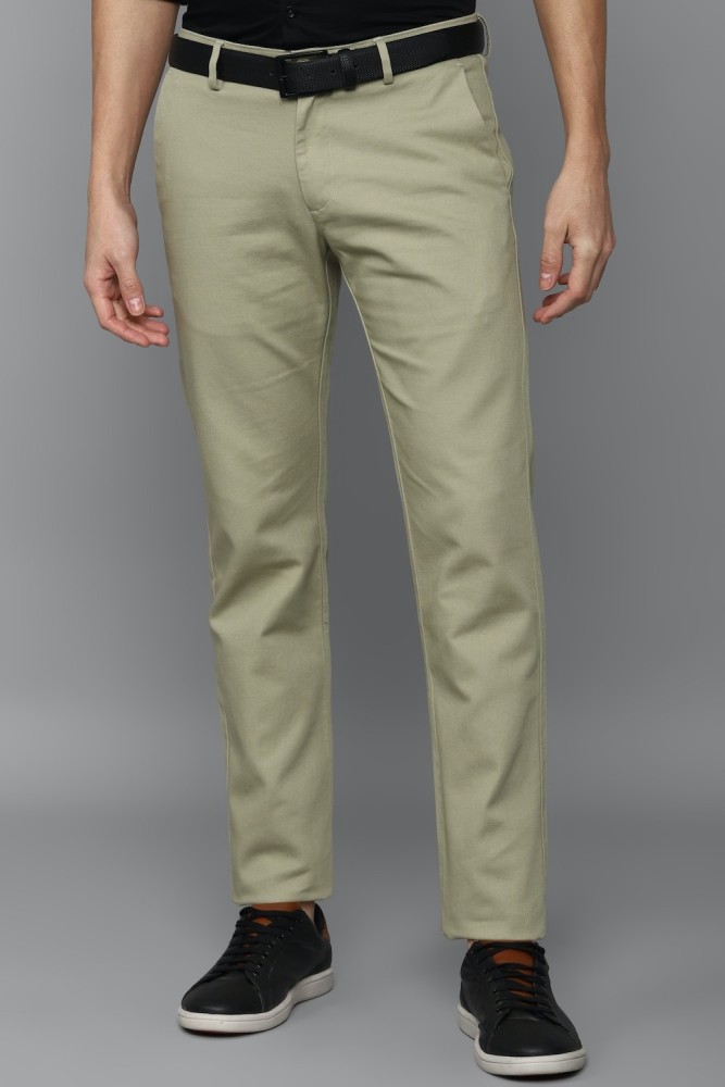 Allen Solly Slim Fit Men Green Trousers Buy Allen Solly Slim Fit