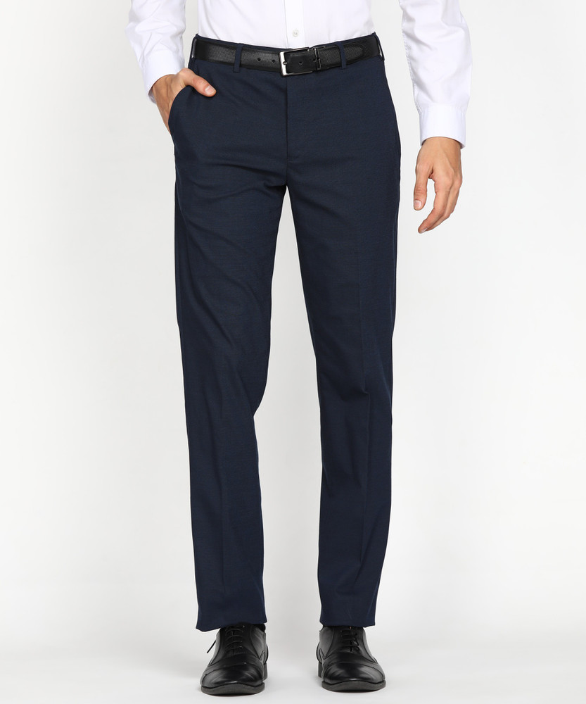 PARK AVENUE Regular Fit Men Dark Blue Trousers Buy PARK AVENUE
