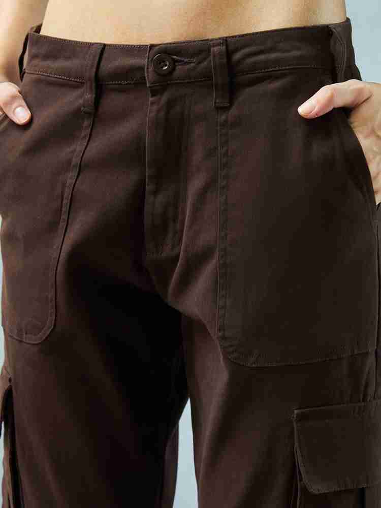 Buy Women's Brown Cargo Pants Online at Bewakoof