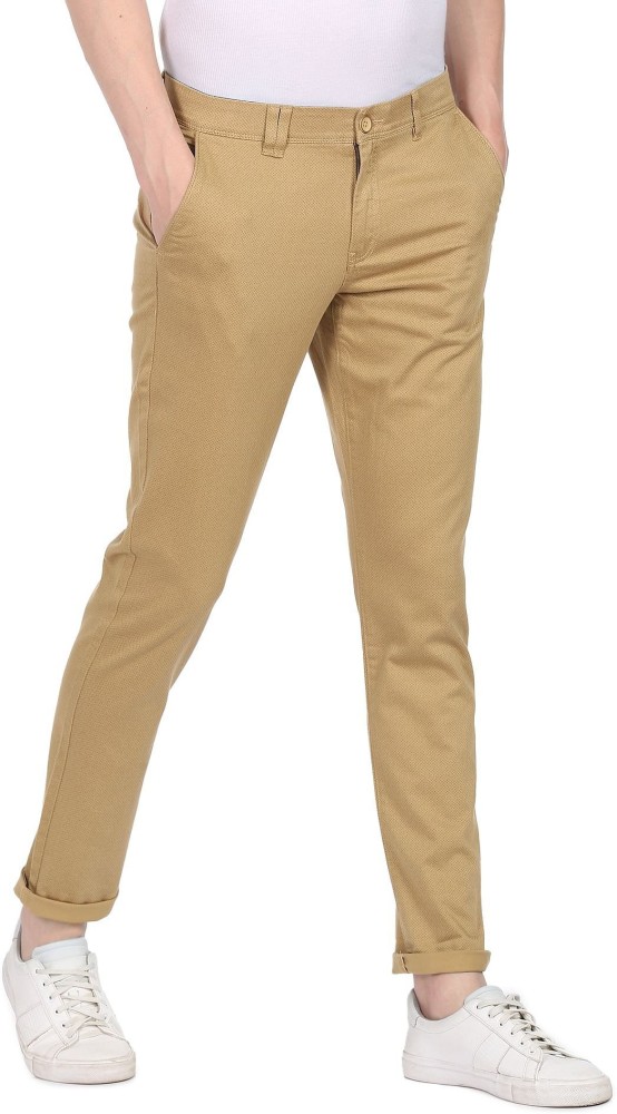 AD by Arvind Slim Fit Men Blue Trousers - Buy AD by Arvind Slim