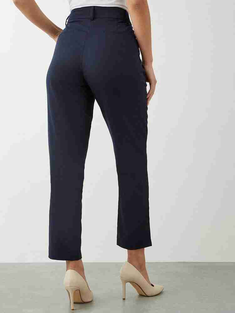 DOROTHY PERKINS Slim Fit Women Dark Blue Trousers Buy DOROTHY PERKINS Slim Fit Women Dark Blue Trousers Online at Best Prices in India Flipkart